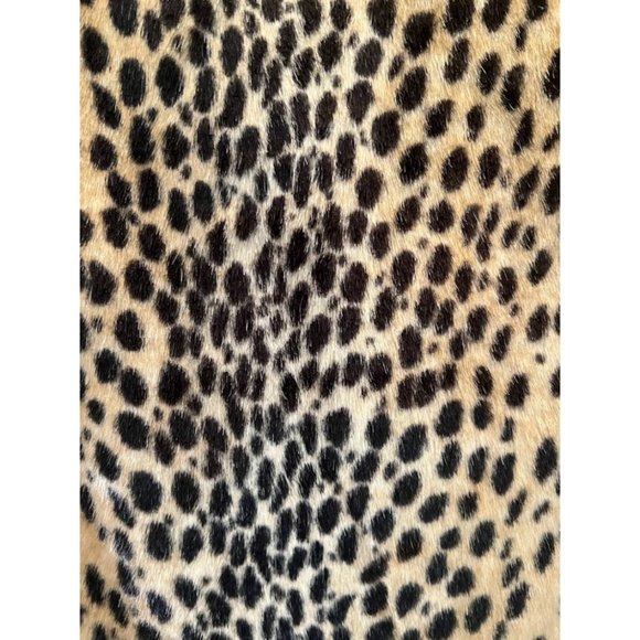 Forever 21 Womens Tan & Black Animal Cheetah Print Double Breasted Coat Size S - Picture 5 of 5